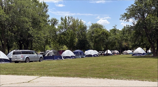 Commissioner Watson attends Sunflower Summer Family Campout