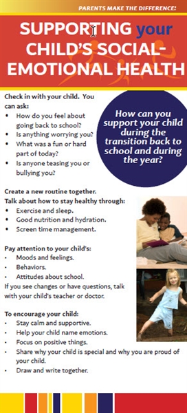 Begin school year by introducing families to social-emotional health