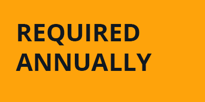 Required training annually