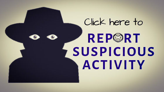Click here to Report Suspicious Activity